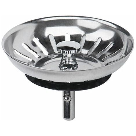 pz Filtro per lavello da cucina in acciaio inox a doppio strato Tappo per lavello Scolapiatti per la tua cucina Bagno - Diametro 83 mm