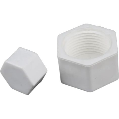 Bouchon fileté femelle en plastique - pour tuyau de 1/2", 3/4" ou (1/2)