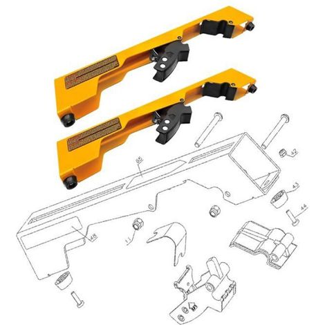 Pince De Remplacement Pour Scie A Onglets - Acier Trempé - Compatible DW723 DWX723 DWX724 DW730 DWX725 - Lot De 2 (1/5)