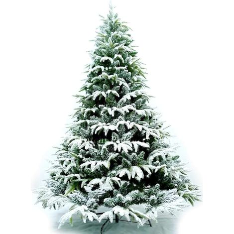 10ft Lapland Snow Covered Christmas Tree (1/5)