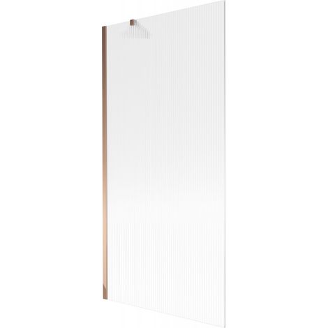 Paroi de baignoire pliable 1 volet Mexen Next 90 x 150 cm, striée, or rose - 895-090-000-00-09-60 (1/5)