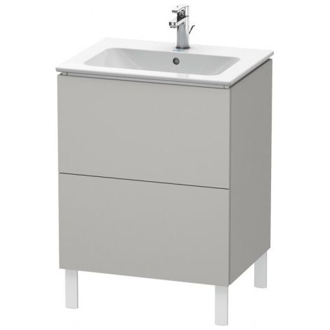 Duravit L-Cube bâti-support pour lavabo à poser, 2 tiroirs,