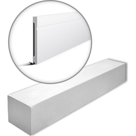 NMC FD20-box WALLSTYL Noel Marquet 1 caja 6 piezas Zócalo diseño atemporal clásico blanco  12 m