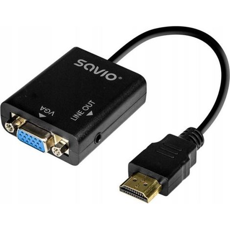 Câble adaptateur HDMI-VGA Savio AK-76 (1/4)