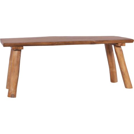 vidaXL Banc de jardin 120 cm Bois de teck solide (1/5)