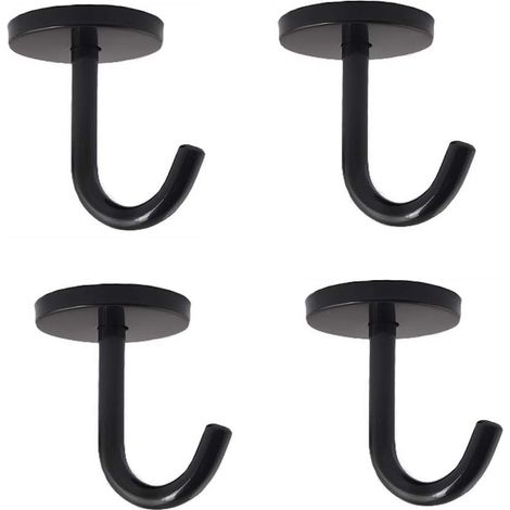 Lntyq Black Edition 5,5 cm Edelstahl-Deckenhaken zum Anschrauben (4er-Pack) (1/5)