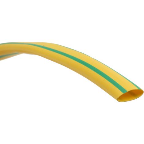 Gaine thermorétractable RS PRO, Dia. 6mm Vert, jaune rétreint 3:1, 7m ( Prix pour Bobine de 7 Mètres ) (1/3)
