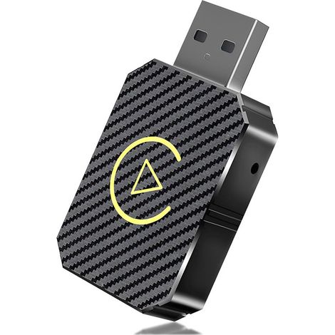 Adaptateur CarPlay sans fil, mise à niveau Plug and Play, connexion facile, compatible avec les voitures iOS 10+ et 2016 et versions ultérieures, (1/5)