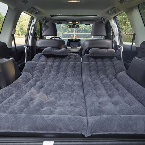 Matelas Gonflable de Voiture, Lit Gonflable pour Siège Arrière de SUV avec Pompe à Air et Oreillers, Matelas Pneumatique de Voiture pour Voyage, Camping, activités de Plein air