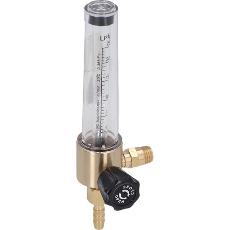 Compteur de débit gaz filetage conique NPT1/4-18 précis à flotteur sphérique 1-25L régulateur flux gazeux industriel (1/5)