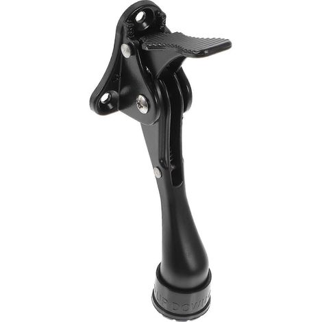 Butée de porte réglable semi-automatique à pédale pour le bas de la porte-11.3X4.8CM-Black (1/4)
