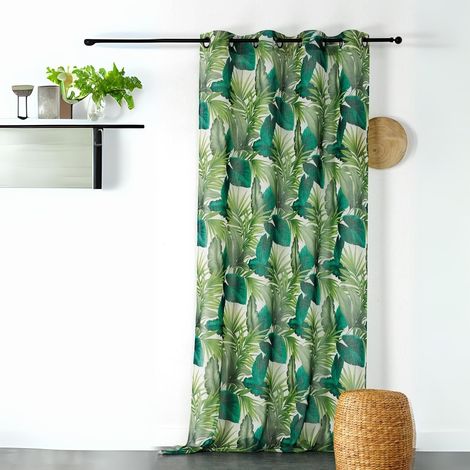 Voilage tamisant Pecan Vert 150x240 cm (1/3)