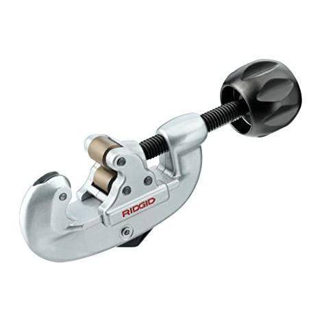 RIDGID 32915 Modello 10 Tagliatubi con Avanzamento a Vite con Rotella per Acciaio inox, Capacità 3-25 mm (1/4)