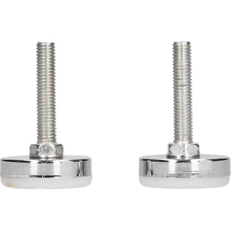 2 pieds de meuble réglables, supports métalliques ajustables, vis de nivellement, outil M8 (1/5)