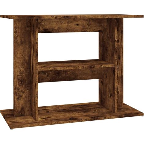 Soporte para acuario de roble ahumado 80x35x60 cm de madera de ingeniería vidaXL