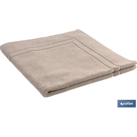 Alfombra Baño Beige Gr.1000 Modelo Abisinia 60x60cm (1/2)