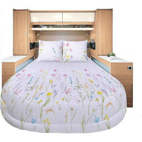 INCASA Prêt à dormir All seasons Lyocell et Percale Floralie 120/130 x 190 cm (1/5)