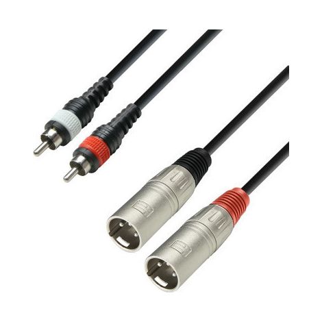Cavo da 2xrca maschio a 2xxlr maschio da 1 m Adam K3 K3tmc0100