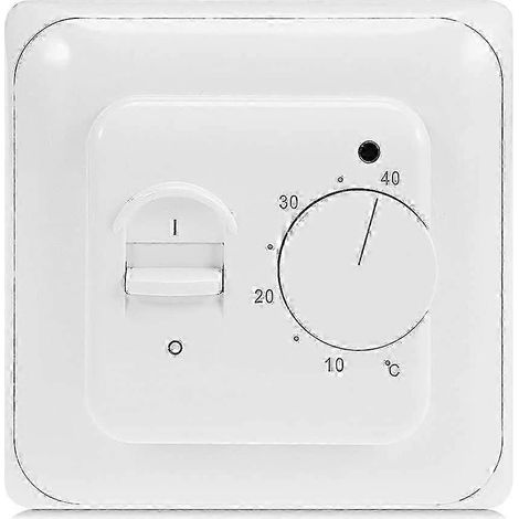 Thermostat manuel pour chauffage au sol électrique avec sonde 220 V CA 16 A, thermostat mécanique pour chauffage au sol (1/5)