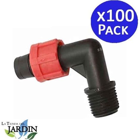 100 Stück Gemischten Bögen für 16 mm x 3/4 Zoll Tropfband mit Ringen