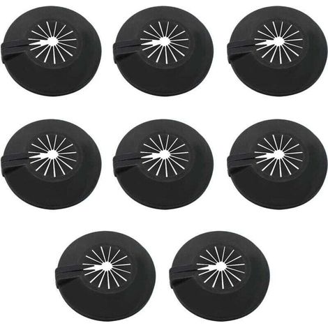 Cache Tuyau Radiateur,8 Pièces Rosace Radiateur,Utilisation Universelle pour Les Tuyaux de 14-29 mm, Colliers de Pipe Couvercles Sont Conçus Avec des Clips à l'intérieur pour les Fixer a