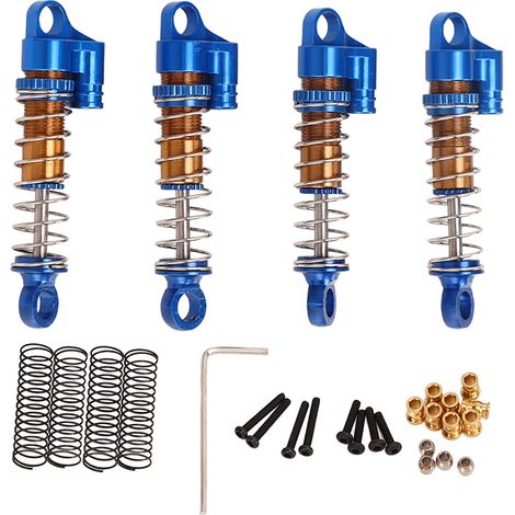 Amortisseur RC réglable avant arrière pièce de rechange suspension bleu pour FMS FCX24 1/18 1/24 crawler (1/5)