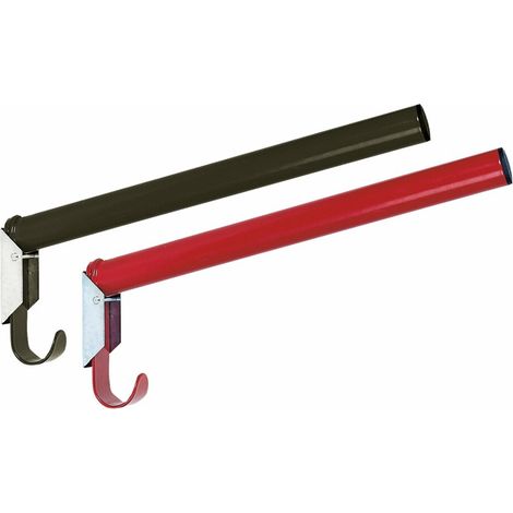 Sattelhalter 44cm rund metal schwarz (1/2)