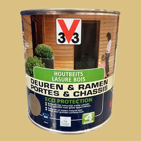 V33 Lasure Portes et chassis 4 ans Eco Protection Naturel 0,75 L (1/2)
