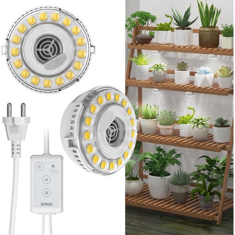 Full Spectrum Horticultural Lamp 10W (100W eq.), Self-Adhesive Heads (1/5)
