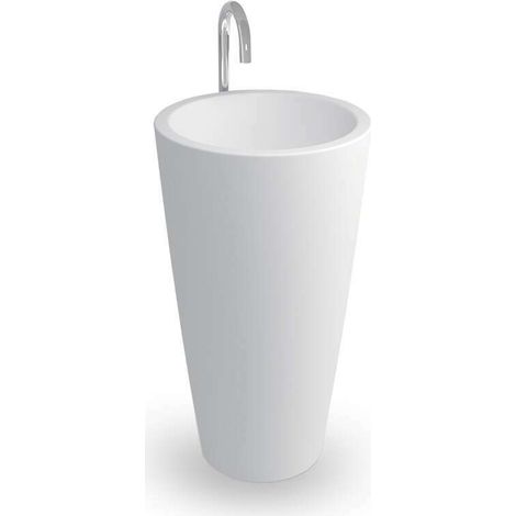 LAVABO DE PEDESTAL - KEZIA - Lavabo - 50x50x90CM (1/4)