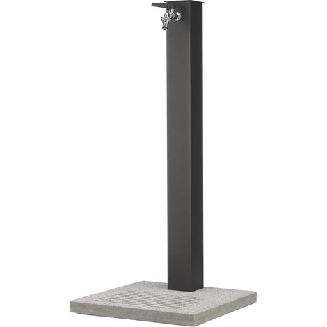 Fontana da Giardino con Rubinetto e Base in Cemento Belfer 42/QBM Antracite