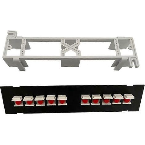 Adaptateur 10 Ports RJ45 pour Panneau de Brassage Fibre Optique FC (1/5)