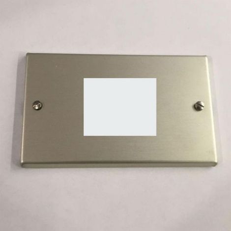 PLACCA ALLUMINIO CHAMPAGNE OX FEB COMPATIBILE CON MAGIC 1 FORO SCHUKO