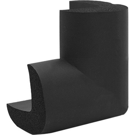 Lot de 10 protections d'angle, coussinets de sécurité pour enfants, coussinets de sécurité en mousse auto-adhésifs, adaptés aux coins de table, meubles, bureaux, étagères, etc., noirs. (1/3)
