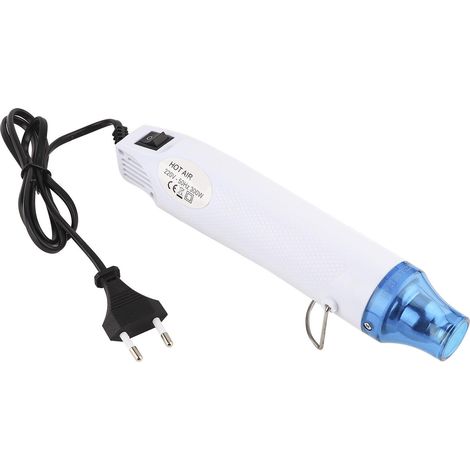 Pistolet à air chaud 300W, outil électrique thermique pour polymère argile DIY, fiche UE 220V, blanc (1/5)