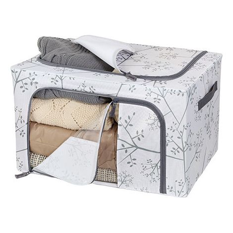 Scatola in vinile doppia apertura 50×38×30 cm con oblò trasparente – DOMO LIVING