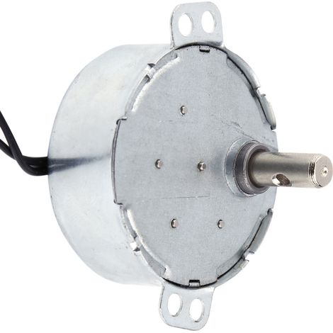 Moteur synchrone 220-240V AC 4W avec réducteur, rotation horaire/antihoraire (2.5-3 tr/min), pour applications précises (1/5)