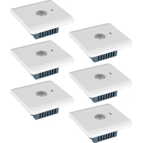 8 interrupteurs encastrés silencieux pour panneau électrique maison bureau 250V 10A