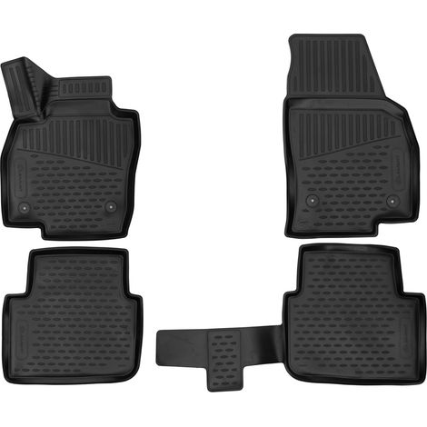KIT TAPPETINI 3D COMPATIBILE CON SKODA Kamiq, 2019- cross, 4 pcs. KIT TAPPETINI 3D COMPATIBILE CON SKODA Kamiq, 2019- cross, 4 pcs. TAPPETINO IN GOMMA TPE BORDO ALTO 3D ANTISCIVOLO IMPERMEABILE