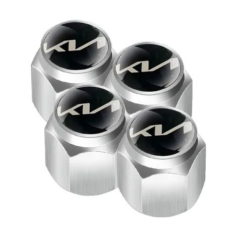 (B-Silver) Bouchons de valve de roue de voiture avec clé, compatibles avec RIO Seltos Optima Soul Sportage Sorento K3 K5 K7 KX3 Ceed Stonic. Accessoires inclus. (1/5)