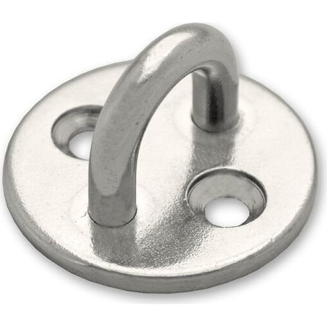 Lot De 2 Platines Rondes En Inox Avec Trou De Fixation ø5mm - Chapuis