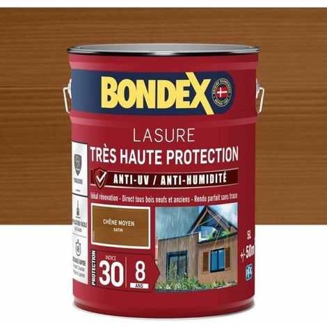Bondex Lasur Satinado Roble Medio 5 Litros Madera Exterior