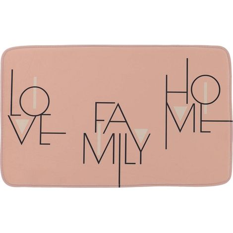 Alfombra microfibra estampada 45x75 cm - minimalist blush - Tendance (1/2)