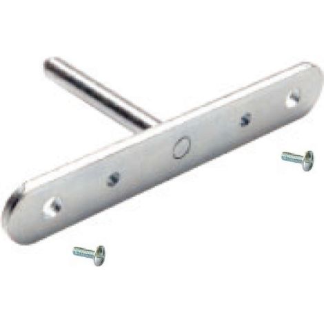 Support à tige en acier pour mur béton conçu pour solidifier les supports de tablettes Triade à visser Métal Meuble Placard Décoration Fixation Décoration DIY Maison Garage Taquet Tablette, 130 x 60mm (1/3)