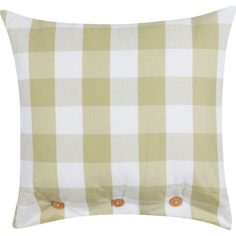 Throw Cushion TAMNINE 45 x 45 cm Light Green Checked (1/5)