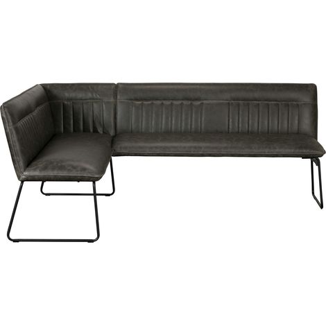 Banquette d'angle grise (côté droit) OKA