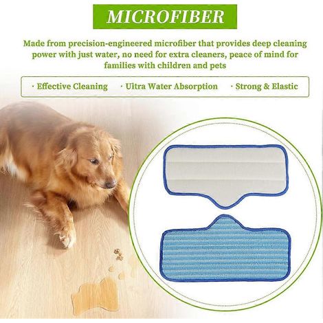 Wiederverwendbares Mikrofaser-Dampfmopp-Pad, passend für Dupray Neat Dampfreiniger (1/5)