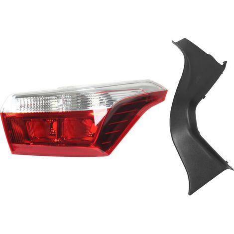 High brightness rear light assembly with replacement bumper for Citroën C-Elysee M43 9801848380 right (1/5)