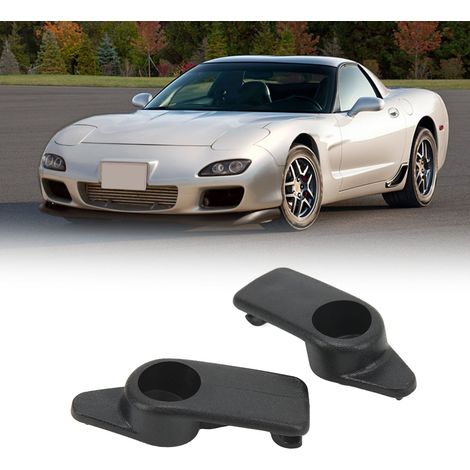 Clips para visera solar para reposacabezas de Corvette C5 1997-2004 - Par de soportes ABS OE 10411051 (1/5)