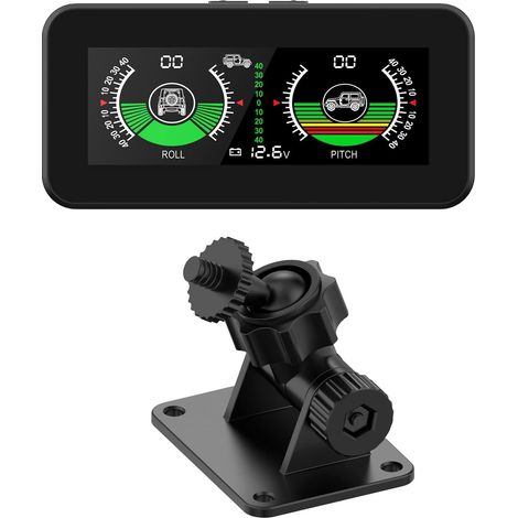 Inclinomètre Offroad Inclinomètre de véhicule analogique pour véhicules Tout Terrain DC10V 30V Inclinometre Voiture Numerique